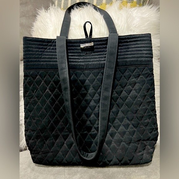 Vera Bradley Leopard Lined Black Quilted Large Tote Excellent condition - Picture 10 of 10